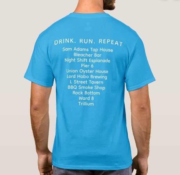 Waterfront Course t-shirt back